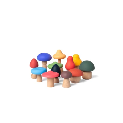 Afbeelding van Little l champignons multicolor 12st