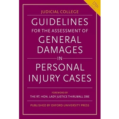 Afbeelding van Guidelines For The Assessment Of General Damages In Personal Injury Cases