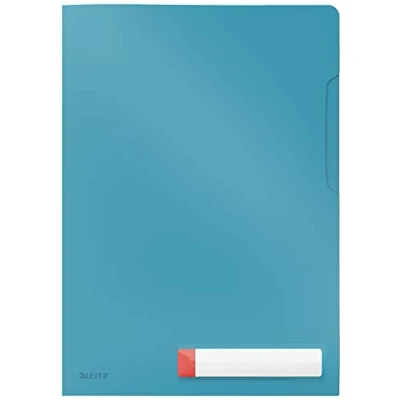 Afbeelding van Leitz Cosy Privacy 3x Insteekmappen Mappen voor Privacygevoelige Documenten a4 Ideaal Thuiskantoor/Thuiswerken Sereen Blauw