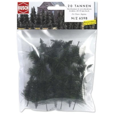 Afbeelding van Busch 20 Stecktannen N/z (Bu6598) modelbouwsets, hobbybouwspeelgoed voor kinderen, modelverf en accessoires