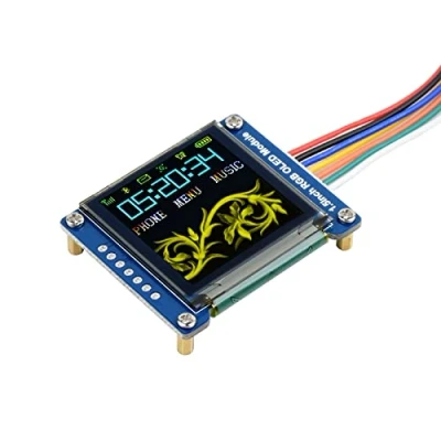 Afbeelding van Waveshare 1,5 inch RGB OLED Display Module 128 x pixels 16 bit High Color SPI Interface met Embedded Controller