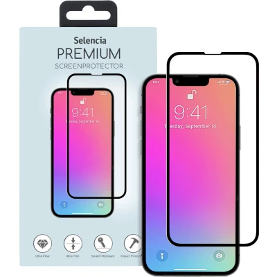 Afbeelding van Selencia Screenprotector Geschikt voor iPhone 13 Pro / 14 Tempered Glass Gehard Glas Premium