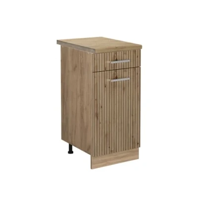 Afbeelding van Vicco Keukenonderkast R Line, Artisanaal eiken/Krachtige Eik goud, 40 cm , WB