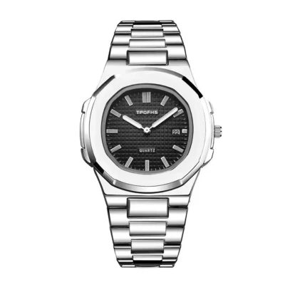 Afbeelding van Tpofhs HerenHorloge Zilver met Zwart