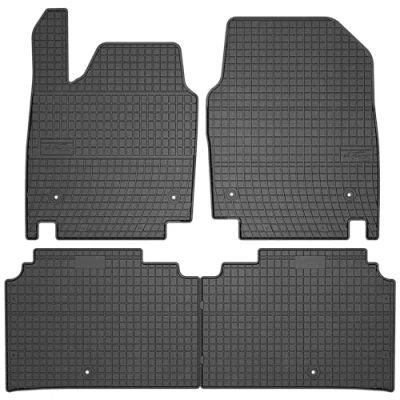 Afbeelding van M MOTOS rubberen vloermatten voor Kia EV6 vanaf 2021 Maak autorijden comfortabeler met de zwarte antislip automat 3D Vloermat alle weersomstandigheden, bescherming tegen vuil