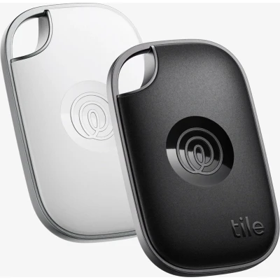 Afbeelding van Tile Pro (2024) Krachtige Bluetooth Tracker voor sleutels, tassen en meer. Werkt met iOS Android. 2 stuks (Zwart/Wit)