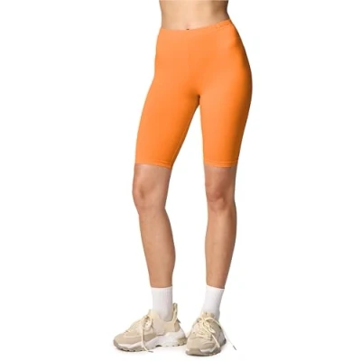 Afbeelding van Merry Style MS MS10 145 LE Dames Leggings Sport Vrijetijdsbroek Kort Viscose Sporbroek Yogabroek Oranje L