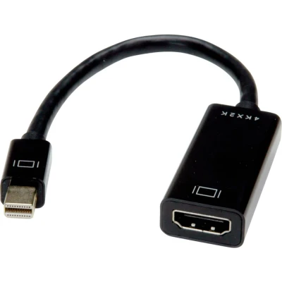 Afbeelding van Value 12.99.3143 DisplayPort kabel Mini / VGA Adapterkabel stekker, bus 15 polig 0.15 m Zwart