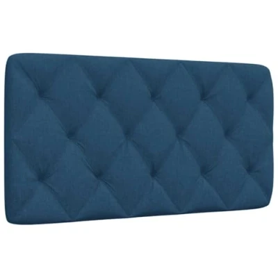 Image de vidaXL Coussin de tête lit bleu 100 cm tissu