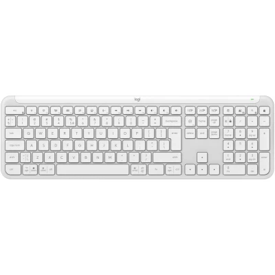 Afbeelding van Logitech Signature Slim K950 Draadloos Toetsenbord US international Qwerty Off White