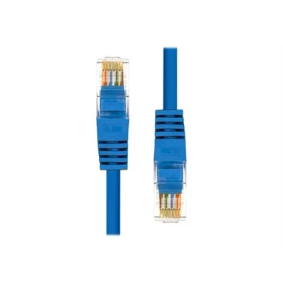 Image de ProXtend Cordon de raccordement RJ 45 (M) pour 5 m 5.4 mm UTP CAT 5e IEEE 802.3at moulé, sans crochet, bloqué bleu