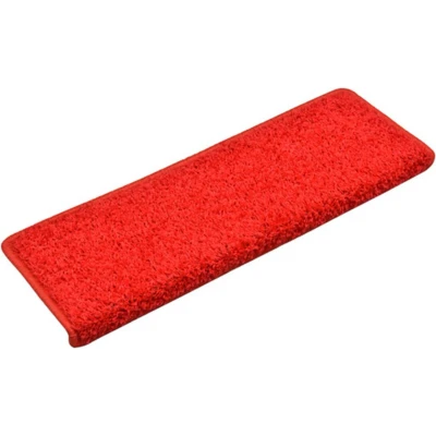 Afbeelding van vidaXL Trapmat Rood 65 x 25 cm