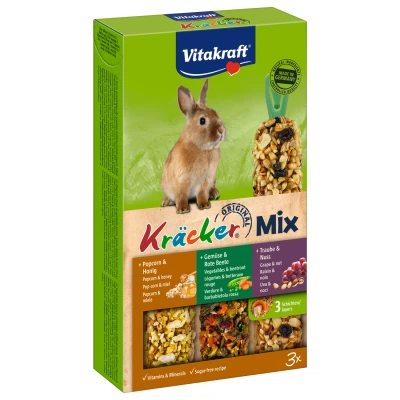 Afbeelding van Vitakraft Konijn Kracker 3in1 Konijnensnack Musli&amp;Groente&amp;Popcorn