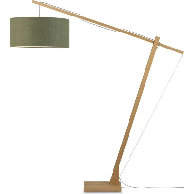 Afbeelding van GOOD&amp;MOJO Vloerlamp Montblanc Bamboe/Groen 175x60x207cm Scandinavisch,Bohemian Staande lampen voor Woonkamer Slaapkamer