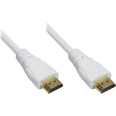 Afbeelding van HDMI kabel versie 1.4 (4K 30Hz) CU koper aders / wit 10 meter