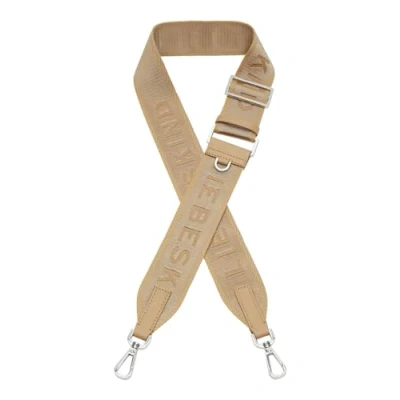 Afbeelding van LIEBESKIND BERLIN Schouderriem Accessoires voor tassen Fancy Straps Classic Long Webbing Strap Beige Lichtbruin