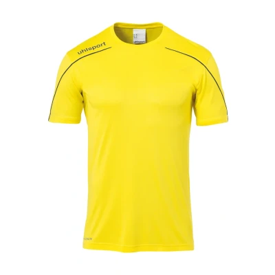 Afbeelding van uhlsport Stream Tshirt print voor kinderen, Maat: 116, Limonengelb/schwarz