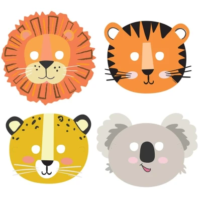 Image de Les masques obtiennent du carton sauvage 8 pièces