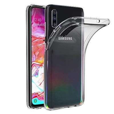 Afbeelding van Beschermhoes voor Samsung Galaxy A70 A70s, TPU, transparant, siliconen, ultradun, 0,33 mm