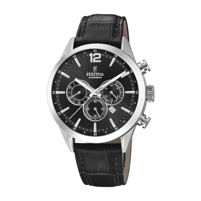 Afbeelding van Festina Timeless Chronograaf, Heren, Maat: One Size, Black