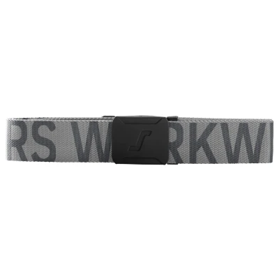 Afbeelding van Snickers 9004 Riem met logo Grijs/Staal Grijs