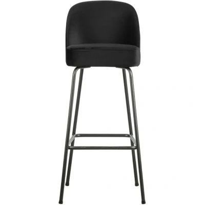 Afbeelding van Vogue barstoel 80 cm velvet zwart