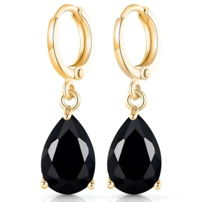 Afbeelding van Crystalline Azuria Oorbellen in druppelvorm, 18 karaat witgoud verguld met zirkonia kristal sieraden, voor dames en meisjes,