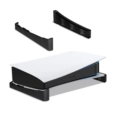 Afbeelding van Mcbazel Horizontale houder, compatibel met PS5 DE/UHD console, basishouder voor schijf en Digital Edition antislippads zwart (niet Slim)