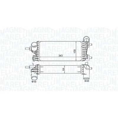 Afbeelding van Magneti Marelli Interkoeler 351319205550