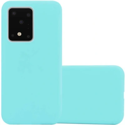 Afbeelding van Cadorabo Hoesje geschikt voor Samsung Galaxy S20 ULTRA in CANDY BLAUW Beschermhoes gemaakt van flexibel TPU silicone Case Cover