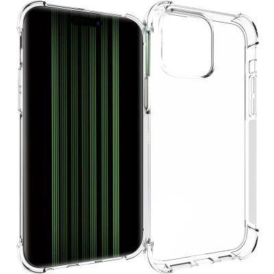 Afbeelding van iMoshion Hoesje Geschikt voor iPhone 15 Pro Max Siliconen Shockproof Case Transparant