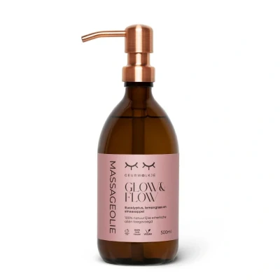 Afbeelding van Geurwolkje® Massageolie Glow &amp; Flow 500 ml