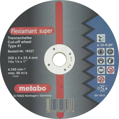Afbeelding van Metabo 616338000 Doorslijpschijf recht 10 stuk(s)