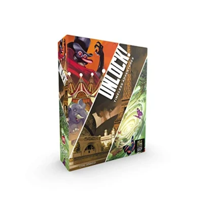 Afbeelding van Asmodee Italia Unlock Timeless Adventures 8985 Escape Room Tafeleditie volledig in het Italiaans, kleuren
