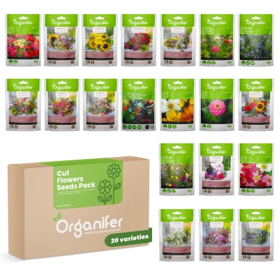 Afbeelding van Organifer Snijbloemen Zadenpakket 20 Soorten