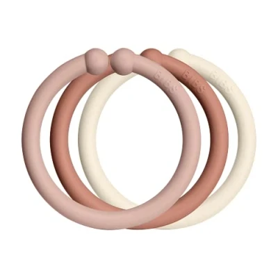 Afbeelding van Bibs Blush/Woodchuck/Ivory 12 Stuks Loops 900239