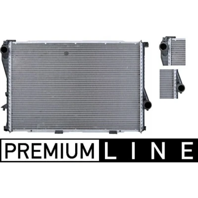 Afbeelding van MAHLE ORIGINAL CR 298 000P Radiateur 650 438 42 Koelribben gesoldeerd BMW: 5 Saloon