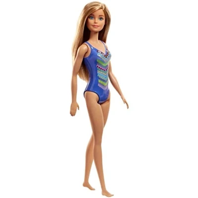 Afbeelding van Barbie Strandpoppen Blauw badpak