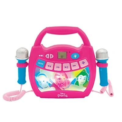 Image de Enceinte Bluetooth Disney Princesses Effets Lumineux, Micros, Batterie Rechargeable