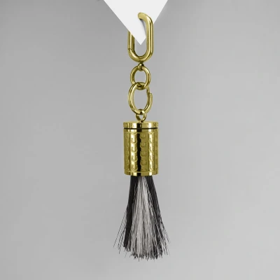 Afbeelding van Ponytail&amp;Co Hanger Paardenhaar Hoefijzer Motief Goud XL