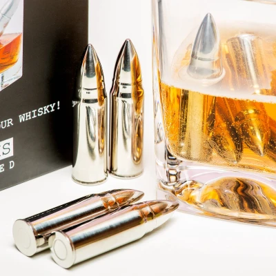 Afbeelding van Whisky Bullets Ijskogels (Set Van 4)