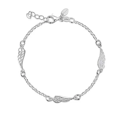 Afbeelding van Amberta Armband van 925 sterling zilver, Jaseron mesh, verschillende modieuze damesmodellen, lengte 17 tot 20 cm