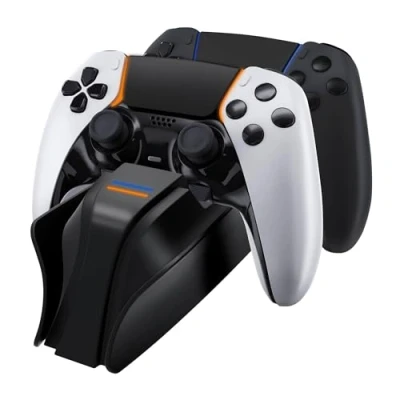 Image de Double socle de chargement pour manettes PS5 SNAKEBYTE Noir