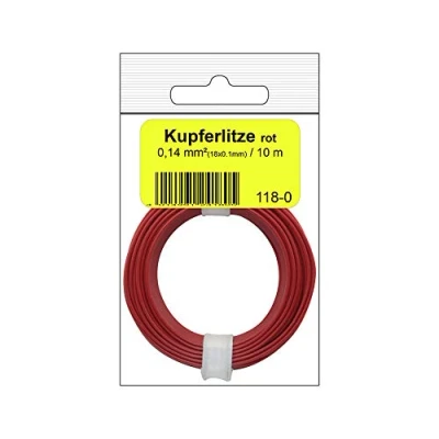 Afbeelding van Donau Elektronik 118 0 Draad 1 x 0.14 mm² Rood 10 m