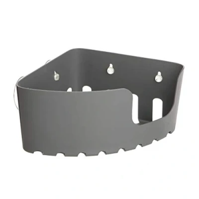Afbeelding van TATAY 4520300 hoekrek met zuignappen, kunststof, grijs, 20 x 11 cm