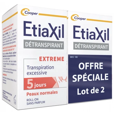 Afbeelding van Etiaxil Détranspirant Behandeling Tegen Overmatig Zweten Set van 2 x 15 ml