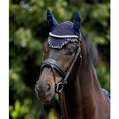 Afbeelding van HB Oornetje met Trydac Swarovski steentjes Navy XS Agradi.be