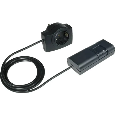 Afbeelding van Ehmann 2120c0709 Snoerdimmer Geschikt voor lampen: LED lamp, Spaarlamp, Halogeenlamp, Gloeilamp Zwart