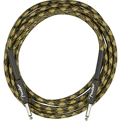 Afbeelding van Fender® »PROFESSIONAL SERIES instrument Kabel WOODLAND CAMO&quot; voor Rechte Jack 5.5 meter