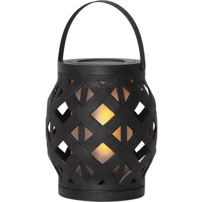 Afbeelding van Star Trading Flame LED lantaarn zwart klein (H 16 cm)
